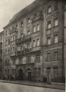 Wohnhaus des Lette Vereins, in dem Alice Rother wohnte. Neue Bayreuther Straße, heute Welserstraße 5.