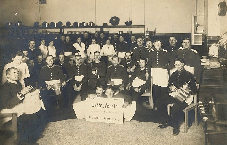 Soldatenkochkurs im Lette Verein, Erster Weltkrieg