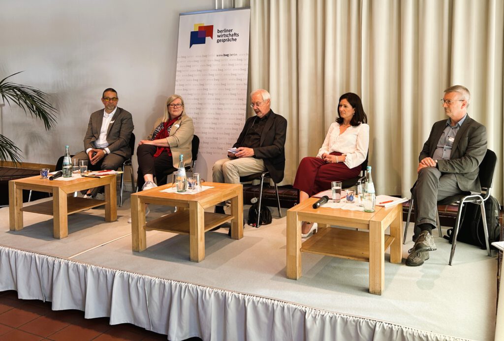 Podiumsdiskussion Berliner Wirtschaftsgespräche mit Senatorin Günther-Wünsch